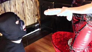 Sissy Hubby gets fag trained & blows monster dick to a big facial cummed