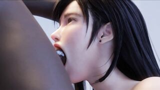 my GF tifa is too lusty to resist my FRIEND's 12-inch BBC deeply Drink while waiting for me!