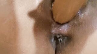 Having Fun with my creamy and tight snatch using my vibrator, how I wish it's a real penis