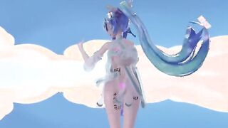 【MMD R-teenie SEX DANCE】MIKU SWEET AMAZING BUTT INSANE TEMPTATION GODDESS BOOTY おいしいお尻 [MMD]