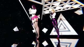 【MMD R-barely legal SEX DANCE】 PERVERSE SWEET BOOTY BEAUTY GODDESS BODIES OF INFRINGEMENT ホットお尻 [MMD]