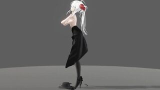 【MMD R-19 year old SEX DANCE】 HAKU PERVERSE BUTT BAE SWEET I DANCED YUMMY EXTREME SATISFACTION ホットお尻 [MMD]