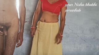 Standing up sister into law put her hand inside the vagina