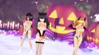 【MMD R-barely legal SEX DANCE】PERFECT HOT BUTT DOUBLE TEMPTATION YUMMY BABE BOOTY おいしいお尻 [MMD]