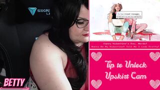 Chubby Gamer cunt with mouth Plays Overwatch While Chat Makes Her Cum on Valentine's Day