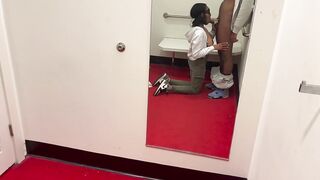 Melody Frost | Risky oral sex into dressing room PT.two **Cumshot**