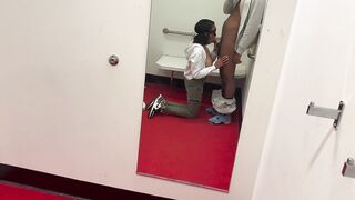 Melody Frost | Risky oral sex into dressing room PT.two **Cumshot**