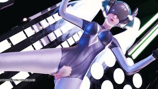 [MMD] BaseDownLow Sona DJ Hot Striptease 4K 60FPS League of Legends