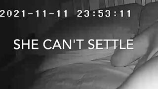 Wifey's bedtime routine caught on spycam (she usually masturbates)