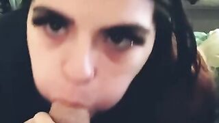babe fiance blows on my dick for breakfast