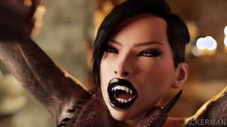 [jackerman] my extremely lusty lover, vamp lady bound up screwed monster dick while i am working! 