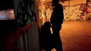 The obedient skank ex-wife blows penis into the underpass part two