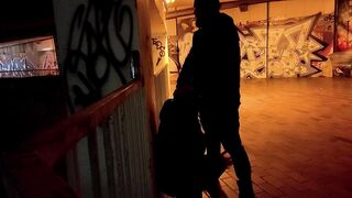 The obedient skank ex-wife blows penis into the underpass part two