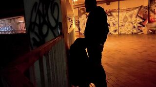 The obedient skank ex-wife blows penis into the underpass part two