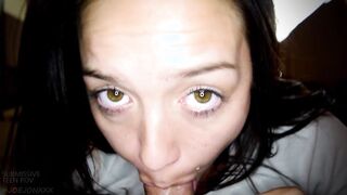 teens year mature Leanna Lass deepthroats dick till her eyes