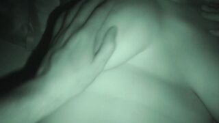 Remove a condom with my lover and cum deep into