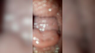 Doggy open twat cervix see