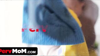 Bombshell Step Cougar Helps Step Son WIth Chronic Masturbation