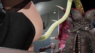 Big Boobed Doctor pounded by Lovecraftian Monster