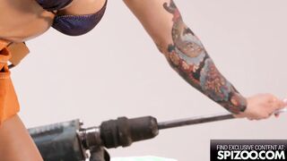 Dark Hair Chloe Lamour With Big Titted Fucks The Photographer