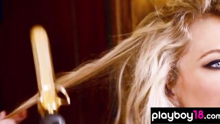 Blonde Shanna Marie McLaughlin reveals her hugest natural titted