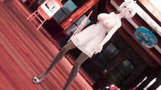 【MMD R-eighteen SEX DANCE】HAKU YUMMY PERVERSE BUTT SWEET INSANE SATISFACTION SWEET BUTTOCKS ホットお尻 [MMD]
