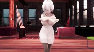 【MMD R-eighteen SEX DANCE】HAKU YUMMY PERVERSE BUTT SWEET INSANE SATISFACTION SWEET BUTTOCKS ホットお尻 [MMD]