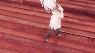 【MMD R-eighteen SEX DANCE】HAKU YUMMY PERVERSE BUTT SWEET INSANE SATISFACTION SWEET BUTTOCKS ホットお尻 [MMD]
