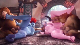 Warcraft Tauren banged! long booty night Elf and Troll - (noname55)