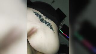 Wifey ride on her hubby's huge penis