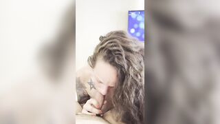Blow job cum inside my mouth