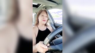 Unshaved twat pee pissing inside a outdoor parking lot! Older Hispanic grandmother
