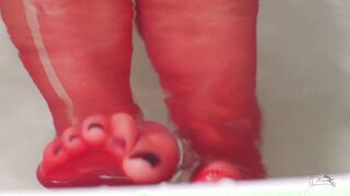 Relax And See My Red Nylon Feet Wiggling Feet Bdsm Sex Tape