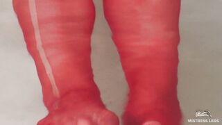 Relax And See My Red Nylon Feet Wiggling Feet Bdsm Sex Tape