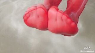 Relax And See My Red Nylon Feet Wiggling Feet Bdsm Sex Tape