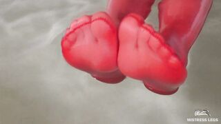 Relax And See My Red Nylon Feet Wiggling Feet Bdsm Sex Tape