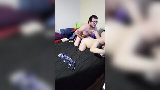 Bald Bj Goddess CHOKES on dick DEEP THROAT FACE PLOWED Recording of LIVE session ANAL FUCKING