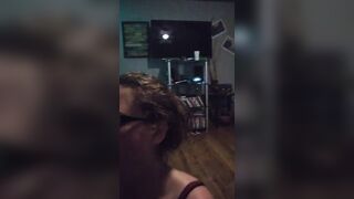 playful ex-wife laughs about cum inside her eye