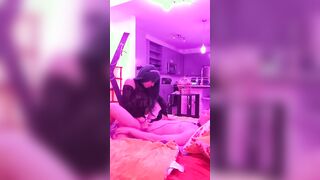 Dominant women Fucks Bro Inside Chastity With Strap On (Pegging)