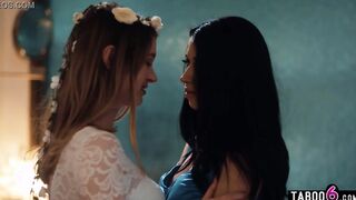 Long boobies unhappy young bride Bunny Colby dyke sex with