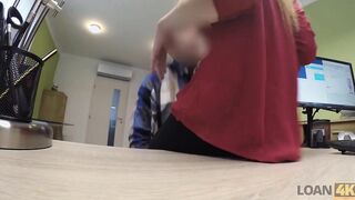 LOAN4K. Big Titted redheaded mom has sex with a hung dude