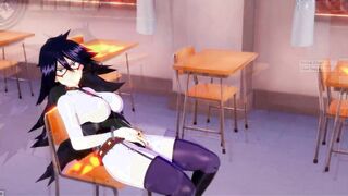 My Hero Academia: Big Tit Professor Ms Midnight Fucks inside classroom