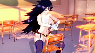 My Hero Academia: Big Tit Professor Ms Midnight Fucks inside classroom
