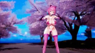 【MMD R-barely legal SEX DANCE】TASTY PINK BUNNY BUTT GODDESS BOOTY EXTREME BUTT DANCE 大きなお尻 [MMD]
