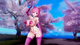 【MMD R-barely legal SEX DANCE】TASTY PINK BUNNY BUTT GODDESS BOOTY EXTREME BUTT DANCE 大きなお尻 [MMD]