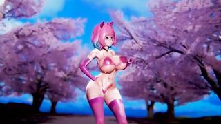 【MMD R-barely legal SEX DANCE】TASTY PINK BUNNY BUTT GODDESS BOOTY EXTREME BUTT DANCE 大きなお尻 [MMD]