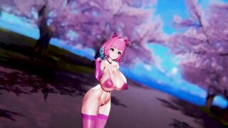 【MMD R-barely legal SEX DANCE】TASTY PINK BUNNY BUTT GODDESS BOOTY EXTREME BUTT DANCE 大きなお尻 [MMD]