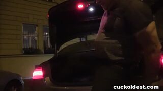 Ex-Wife leaks another man’s cum inside husband’s mouth
