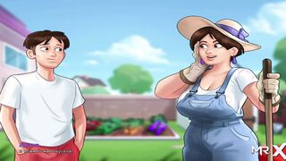 SummertimeSaga - Jerking Off On Parents Bed With Older Woman's