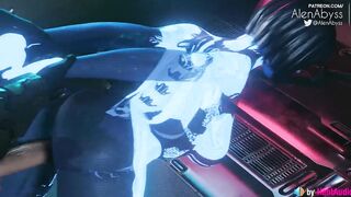 Master Chief fills Cortana up (with sound) 3d animation anime hentai game ASMR voice Halo Infinite